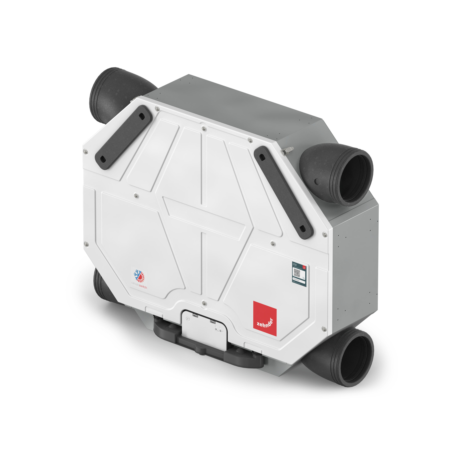 Cut-Out Zehnder ComfoAir Flex 250 Comfortable indoor ventilation Angled view