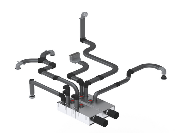 Cut-Out Zehnder ComfoTube Therm 90 Comfortable indoor ventilation Angled view