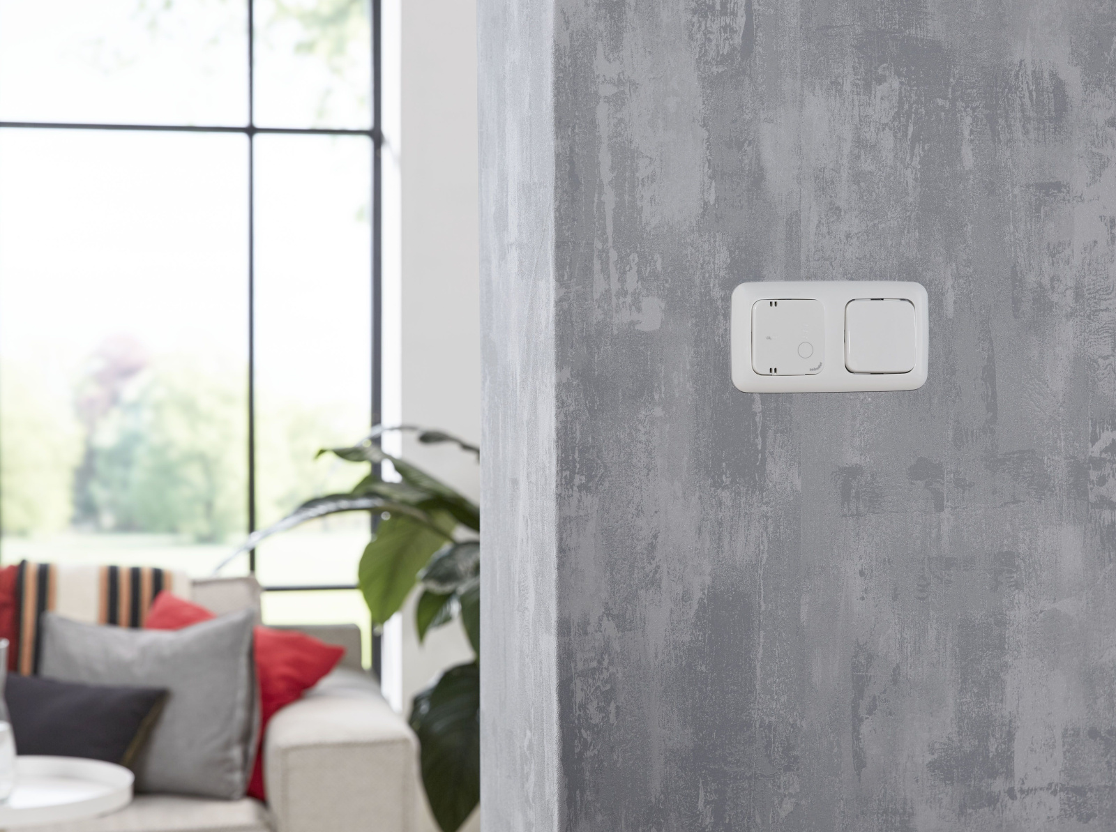 Zehnder_CSY_CO2_Sensor_1 Rendering Zehnder CO2 Sensor RF Comfortable indoor ventilation Front view