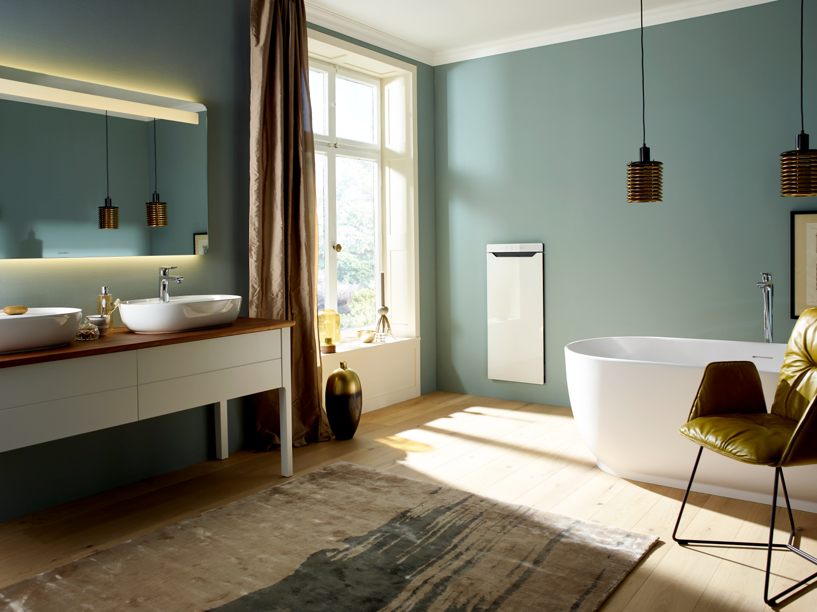 Key Visual Zehnder Zenia Decorative radiator Side view